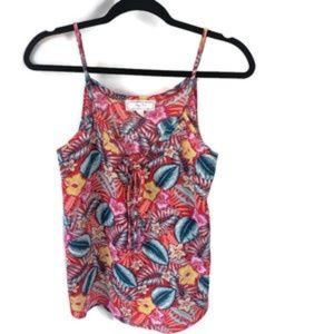 Hippie Rose Red Tropical Top NWT